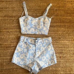 Zara xs top and s bottom set never worn